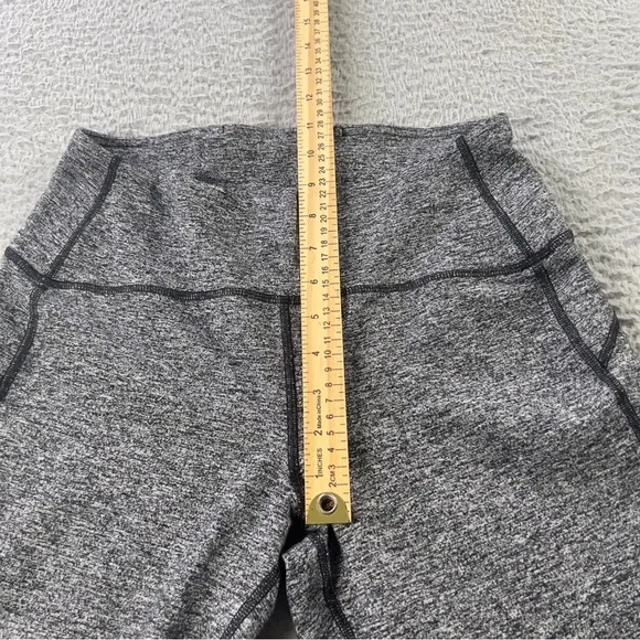 Lululemon Leggings Womens 8 Heather Gray Pull On Athletic Workout Yoga Preppy - Picture 4 of 9